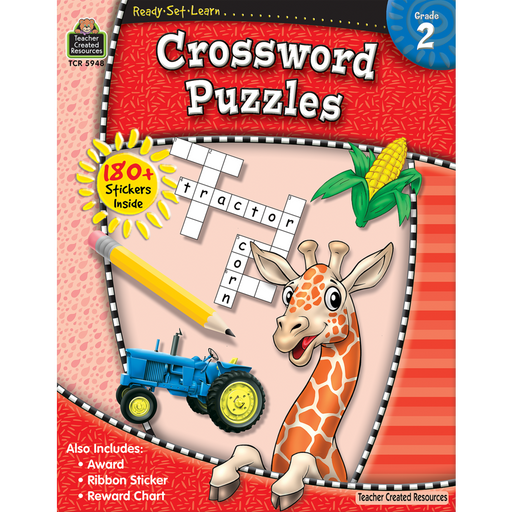 Ready Set Learn Workbook: Grade 2 - Crossword Puzzles - JKA Toys