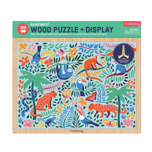 100 Piece Rainforest Wood Puzzle Display - JKA Toys