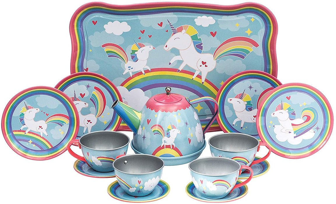 Unicorn Tin Tea Set - JKA Toys