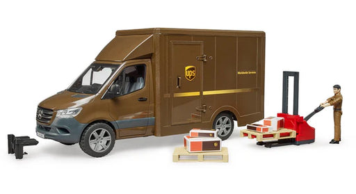 Mercedes-Benz UPS Sprinter with Driver and Accessories - JKA Toys