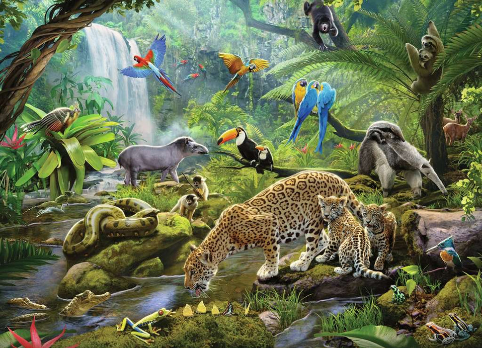 60 Piece Rainforest Animals Puzzle - JKA Toys