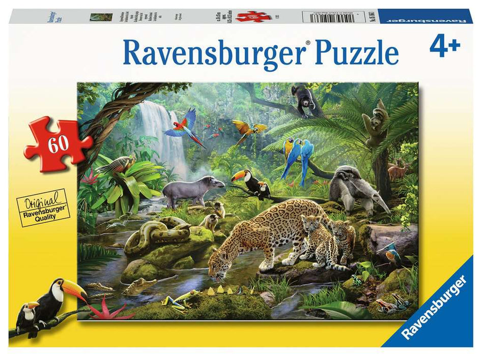 60 Piece Rainforest Animals Puzzle - JKA Toys