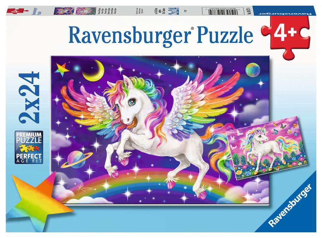 2x24 Unicorn and Pegasus Puzzle - JKA Toys