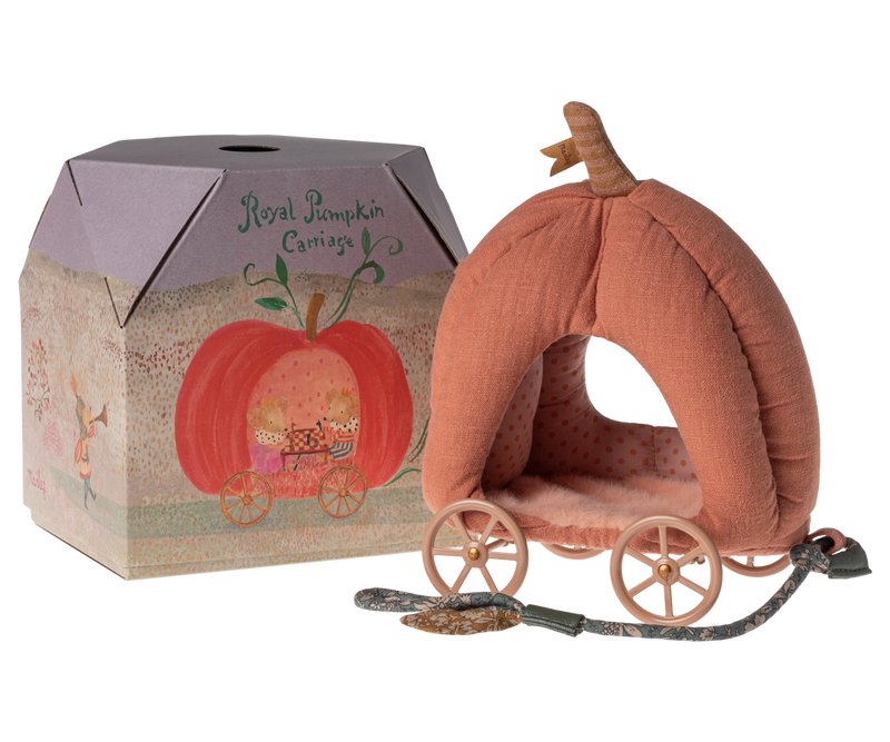 Maileg Royal Pumpkin Carriage, Mouse - JKA Toys