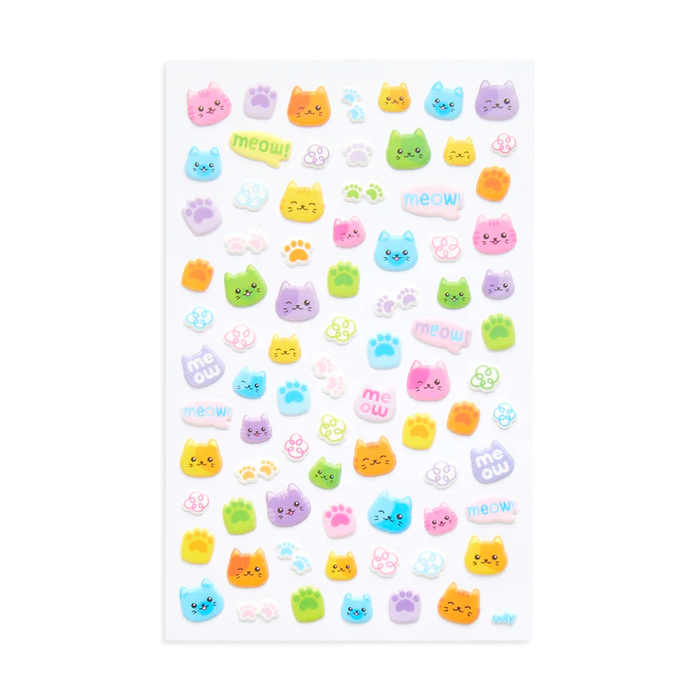Colorful Cats Stickers - JKA Toys