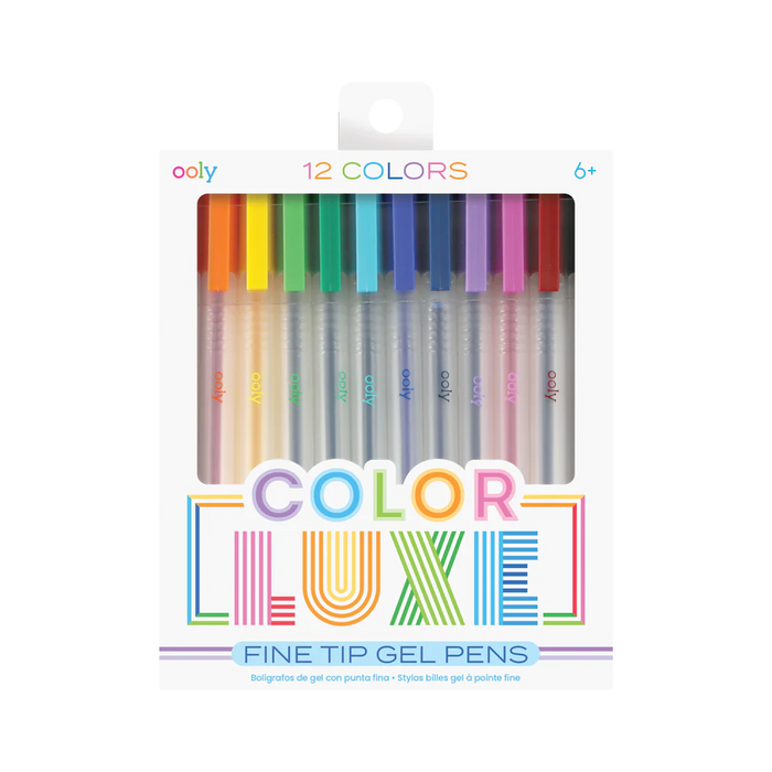 Color Luxe Fine Tip Gel Pens - JKA Toys