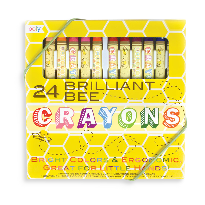 Brilliant Bee Crayons - Set of 12 - JKA Toys