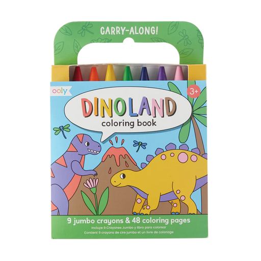 Dinoland Coloring Book And Crayons - JKA Toys