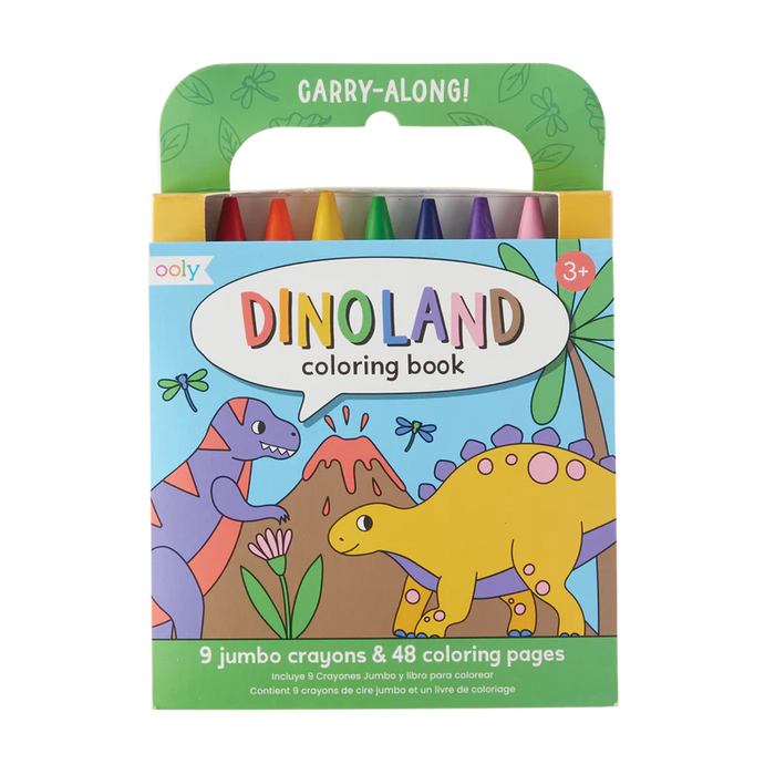 Dinoland Coloring Book And Crayons - JKA Toys
