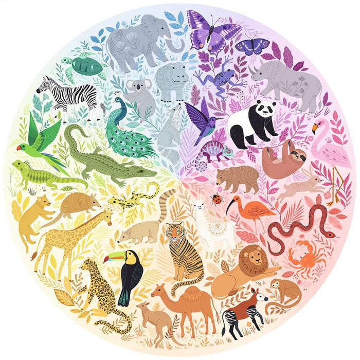 500 Piece Animals Circle of Colors Puzzle - JKA Toys