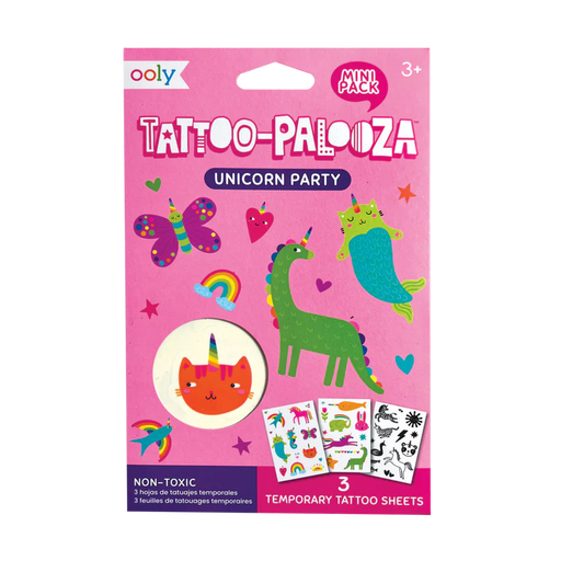 Unicorn Party Tattoo-Palooza Mini Pack - JKA Toys