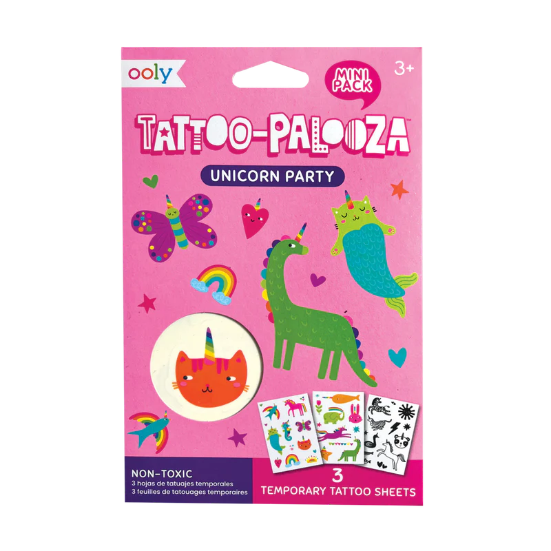 Unicorn Party Tattoo-Palooza Mini Pack - JKA Toys