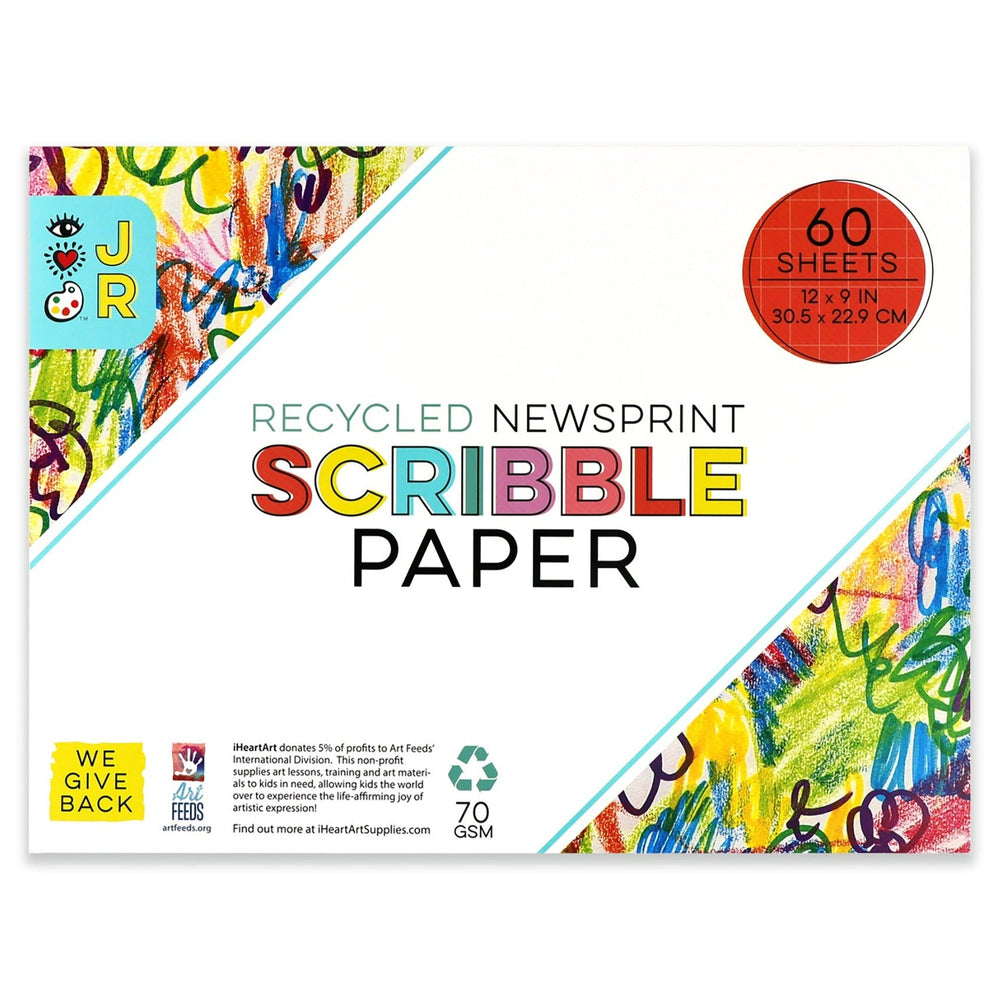 Recycled Newsprint Scribble Pad, 9” x 12” - JKA Toys