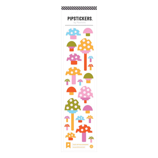 Fuzzy Dotted Mushrooms Stickers - JKA Toys