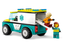 LEGO City Emergency Ambulance and Snowboarder - JKA Toys