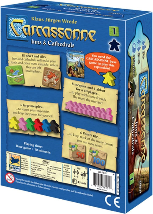 Carcassonne Inns & Cathedrals Expansion - JKA Toys