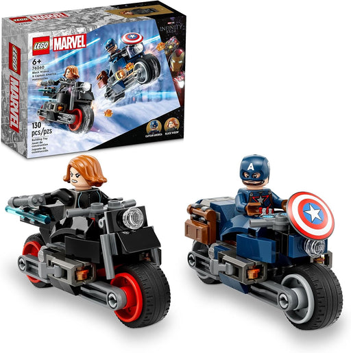 LEGO Marvel - Black Widow and Captain America Motorcycles - JKA Toys