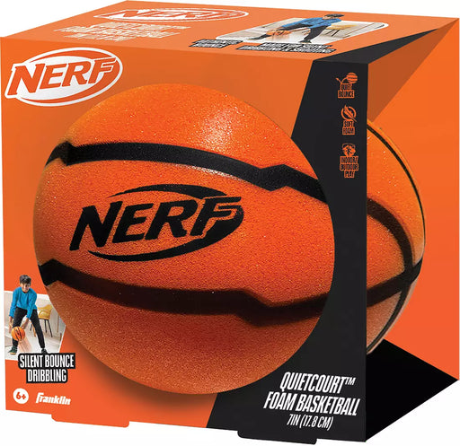 NERF Quietcourt Foam 7” Basketball - JKA Toys