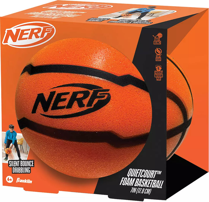 NERF Quietcourt Foam 7” Basketball - JKA Toys
