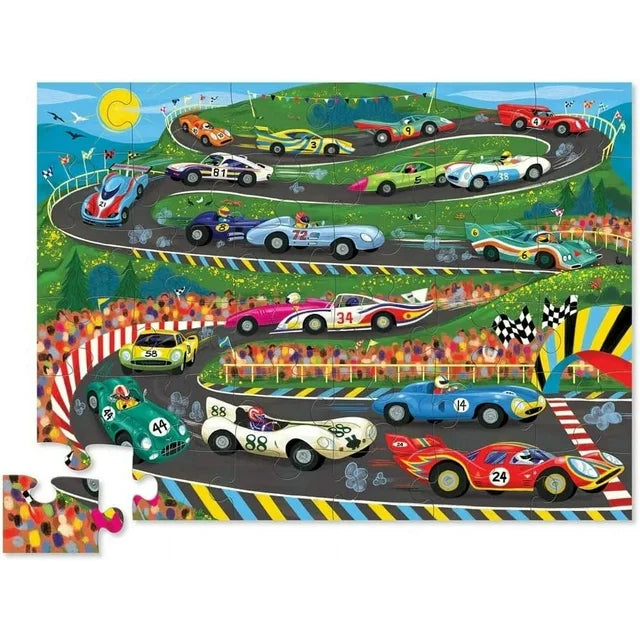 36 Piece Race Day Floor Puzzle - JKA Toys