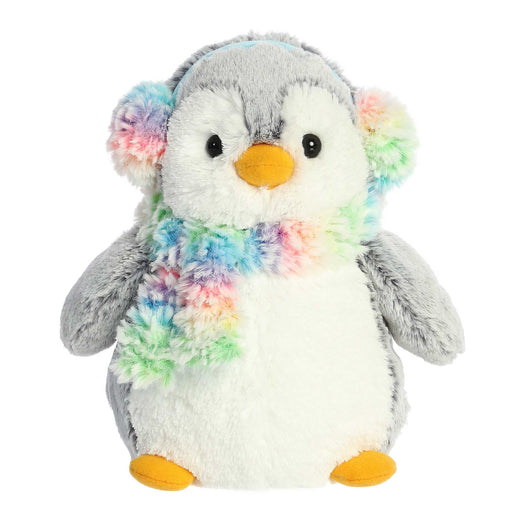 Pom Pom Penguin with Rainbow Muffs - JKA Toys