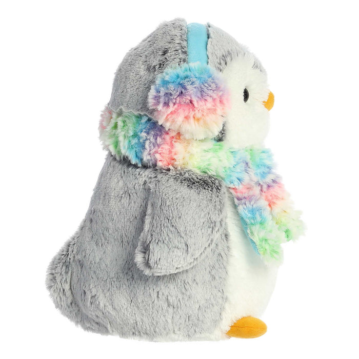 Pom Pom Penguin with Rainbow Muffs - JKA Toys