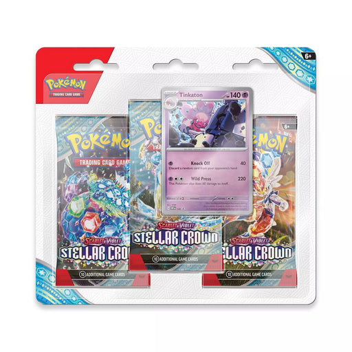 Pokemon Stellar Crown 3 Pack Blister