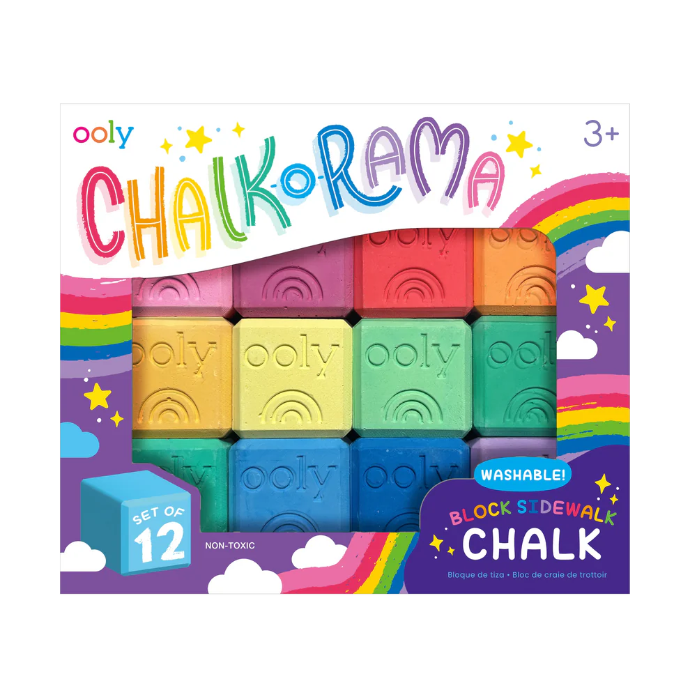 Chalk-O-Rama Block Sidewalk Chalk - JKA Toys