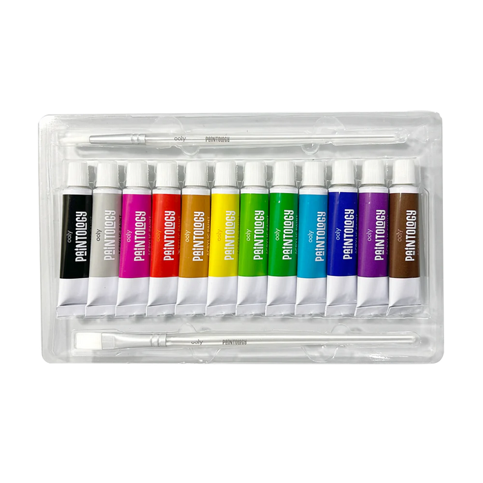 Paintology Acrylic Paints: 12 Classic Colors - JKA Toys