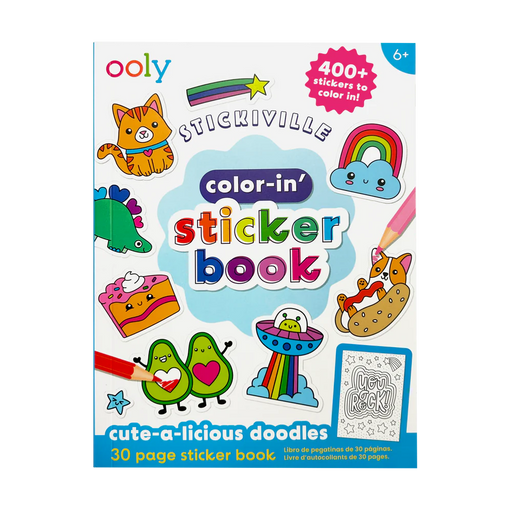 Stickiville Color-in’ Sticker Book - JKA Toys