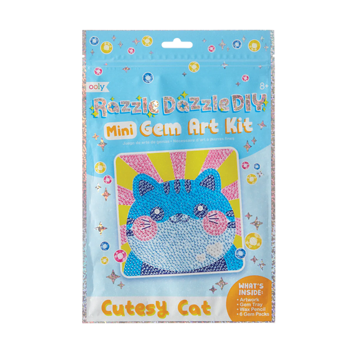 Cutesy Cat Razzle Dazzle DIY Mini Gem Kit - JKA Toys