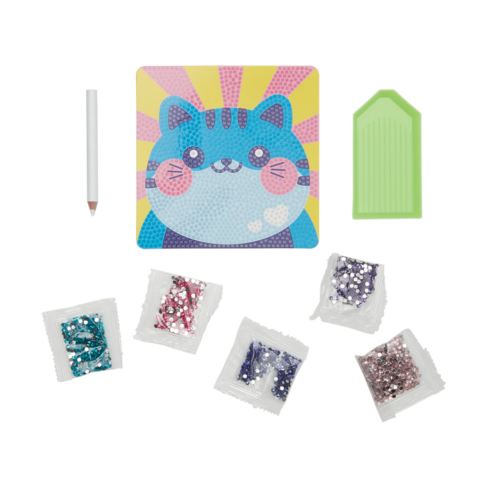 Cutesy Cat Razzle Dazzle DIY Mini Gem Kit - JKA Toys