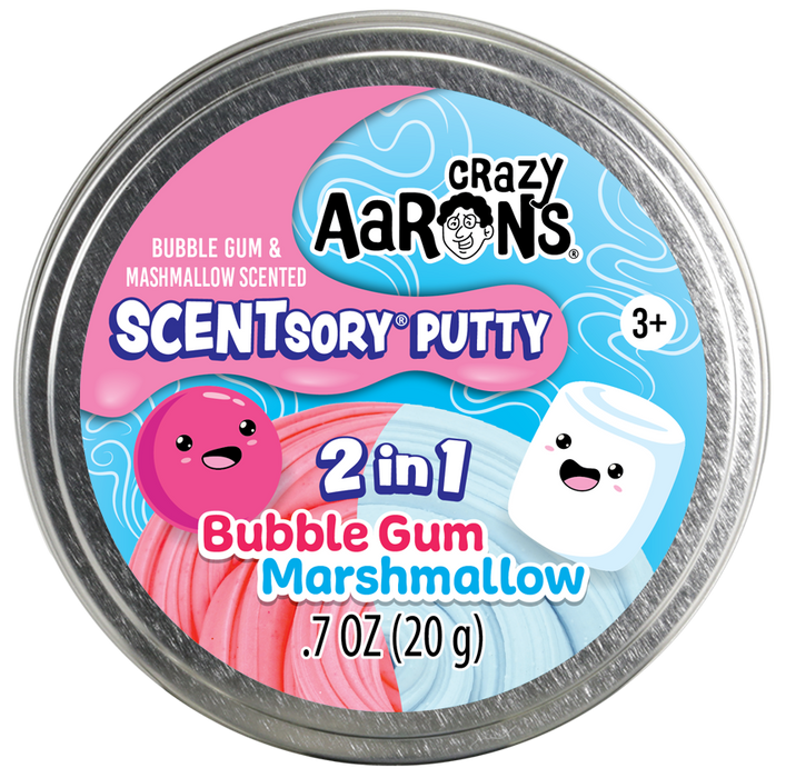 Crazy Aaron’s Scentsory Putty- 2 In 1 Bubblegum Marshmallow - JKA Toys