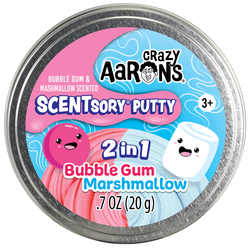 Crazy Aaron’s Scentsory Putty- 2 In 1 Bubblegum Marshmallow - JKA Toys