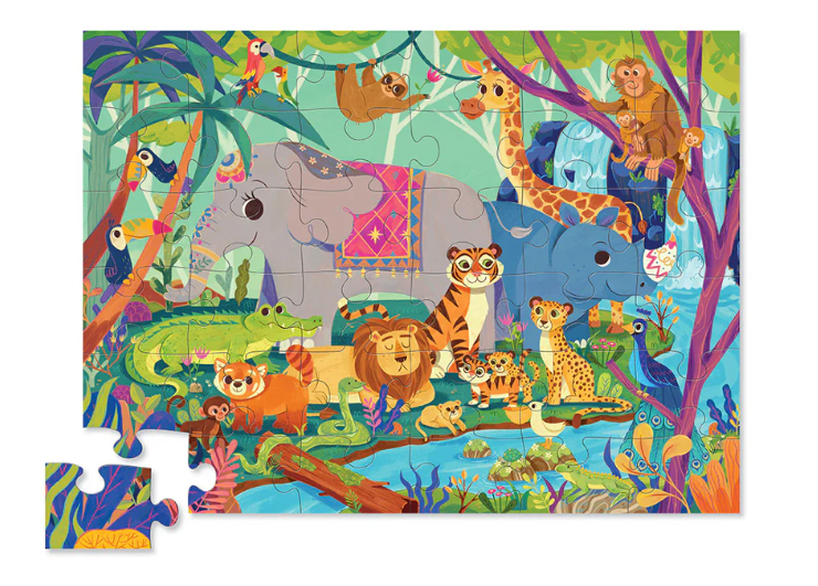 36 Piece In The Jungle Floor Puzzle - JKA Toys