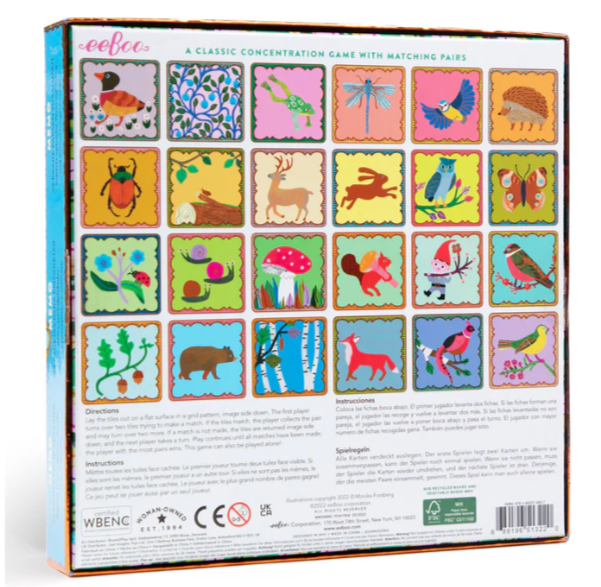 Shiny Woodland Memory Matching Game - JKA Toys