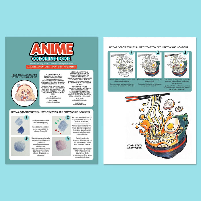 Anime Coloring Book - Japanese Adventures