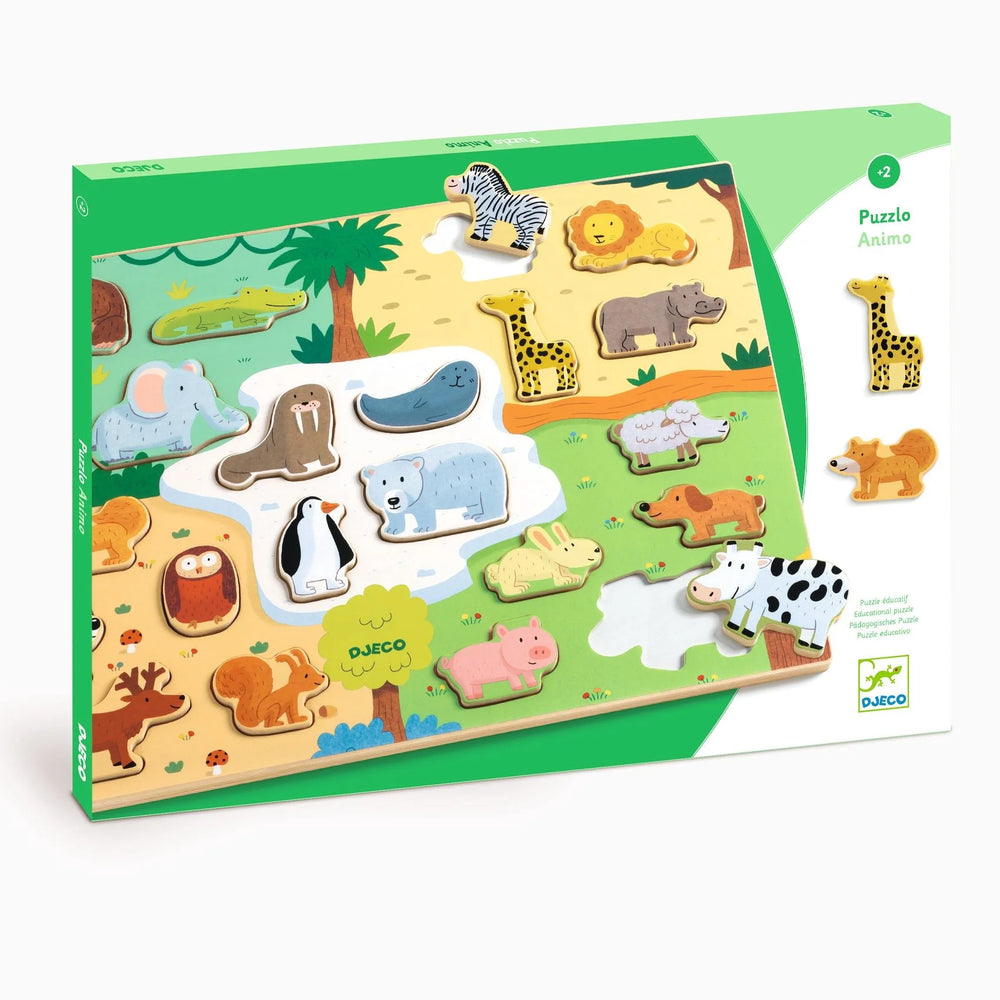 Puzzlo Animo Wooden Puzzle - JKA Toys