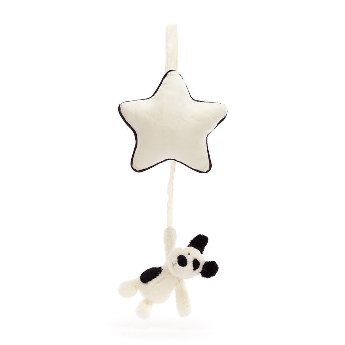 Bashful Black & Cream Puppy Musical Pull - JKA Toys