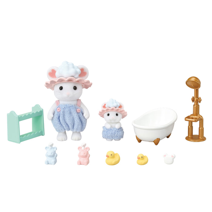 Calico Critters Bath Time Bubble Siblings - JKA Toys