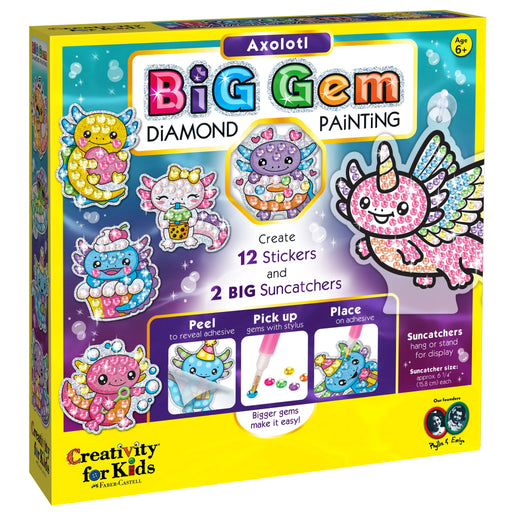 Big Gem Diamond Painting - Axolotl - JKA Toys