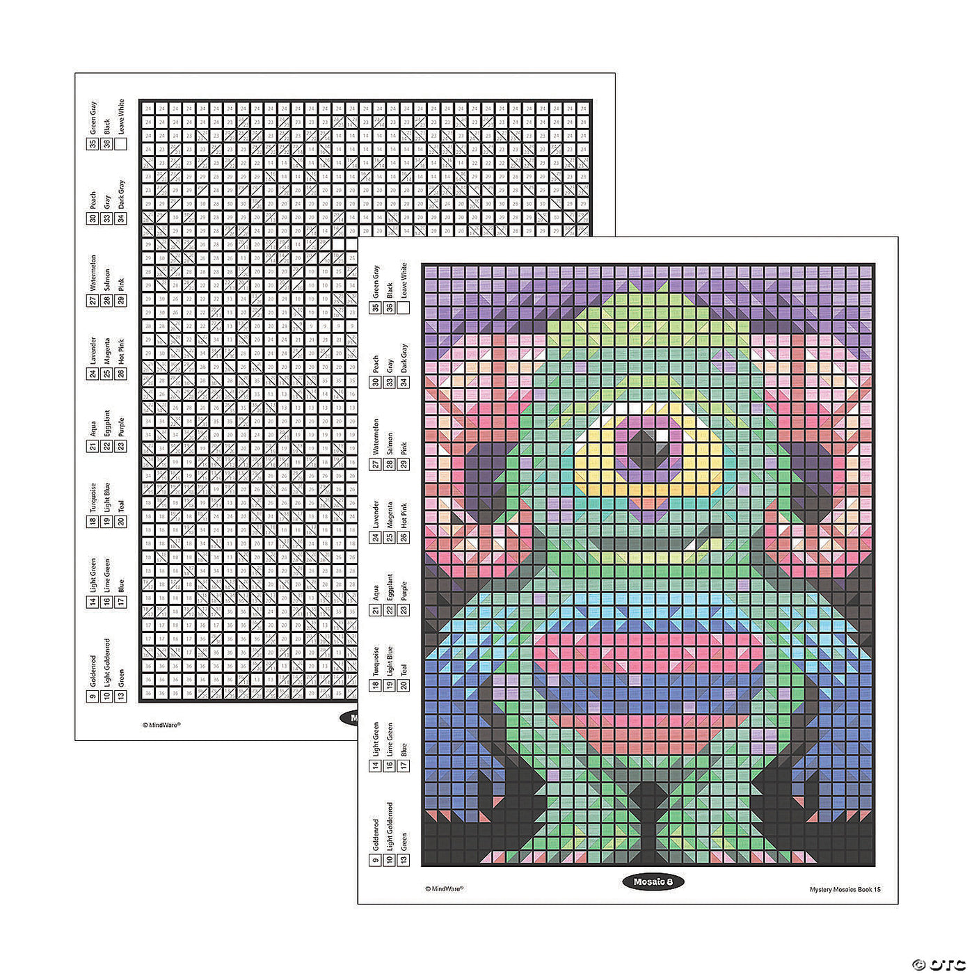 Color by Number Mystery Mosaics Book 15 — JKA Toys