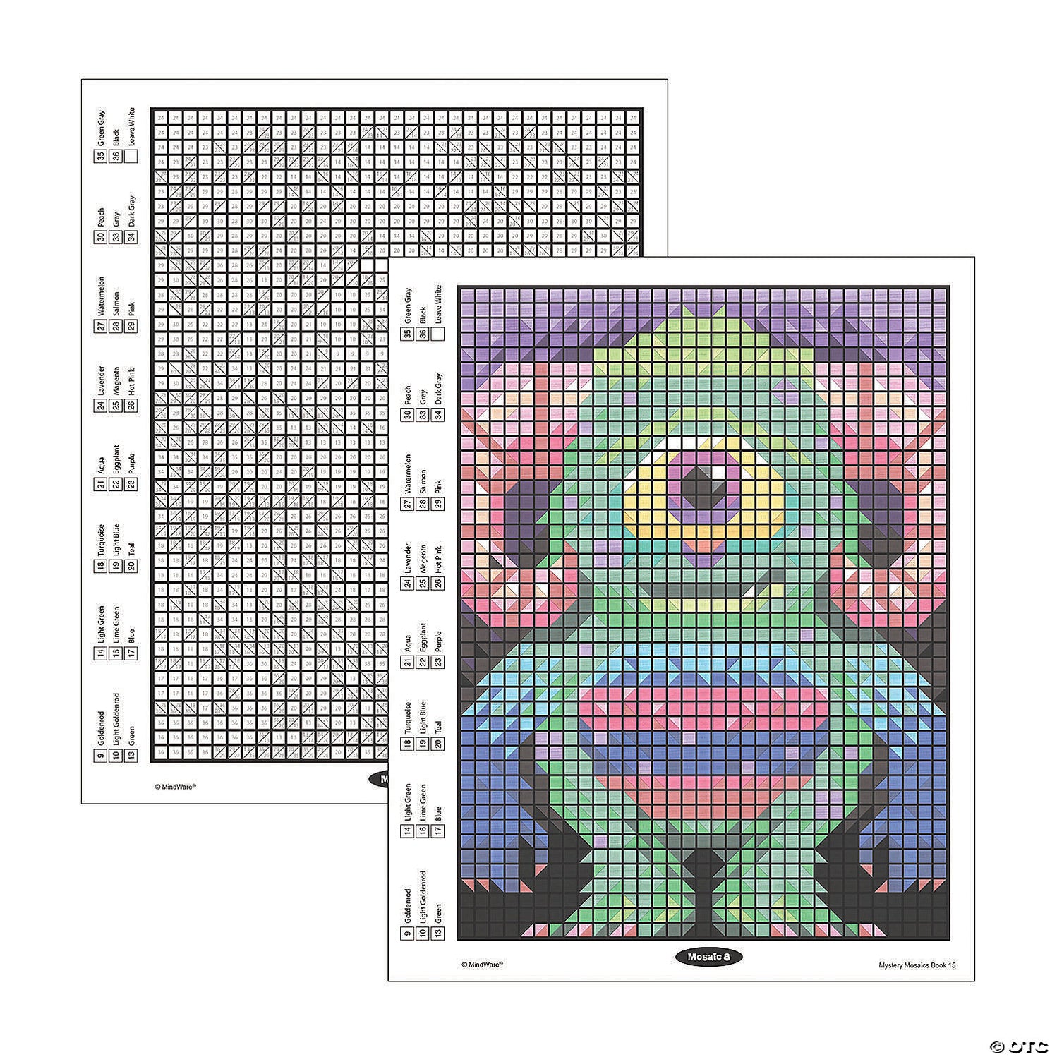 Color by Number Mystery Mosaics Book 15 — JKA Toys