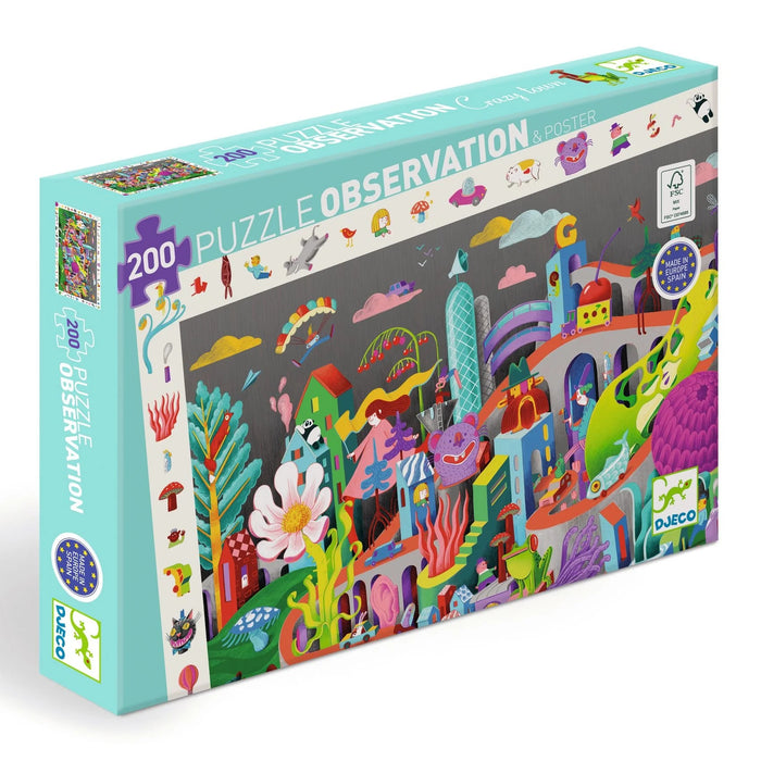 200 Piece Crazy Town Observation Puzzle - JKA Toys