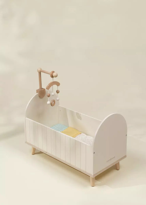 Wooden Dolls’ Crib & Accessories