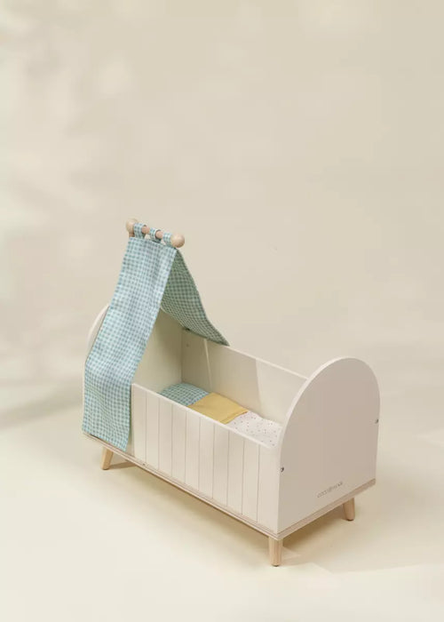 Wooden Dolls’ Crib & Accessories