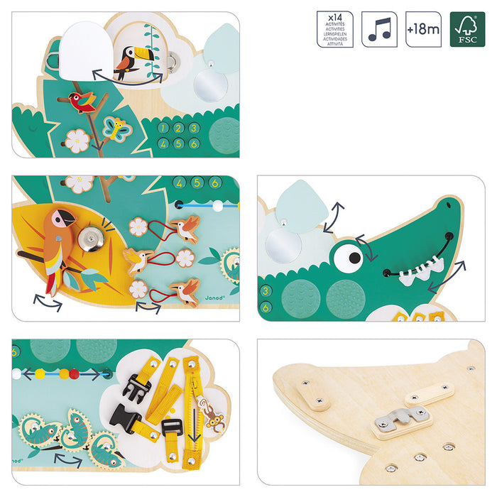 Tropik Crocodile Activity Board - JKA Toys