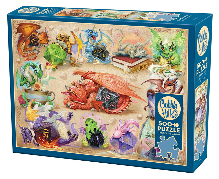 500 Piece D20 Dragons Puzzle