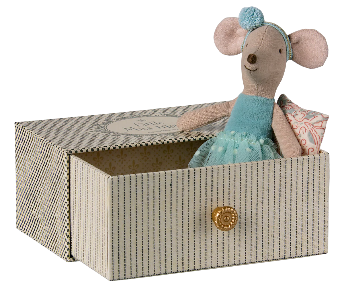Maileg Little Sister Dance Mouse in Daybed - JKA Toys