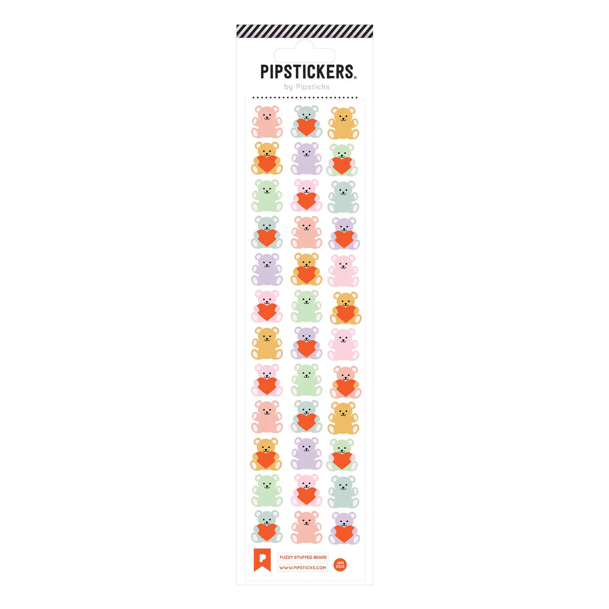 Fuzzy Stuffed Bears Stickers — JKA Toys
